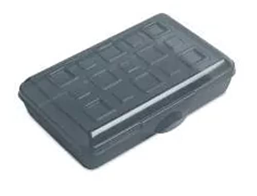 Sterilite Pencil Box with Splash Tint Lid (Grey)
