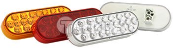 Truck-Lite Lamp-M/C Amber Led 24-Diode Clear Lens 6051A