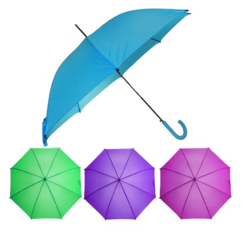 Blondee's 46" Auto Stick Handle Umbrella Auto Open Windproof Unbreakable Stick Rain Umbrella