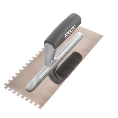 RIDGID 1/4 in. x 1/4 in. Square Notch Trowel