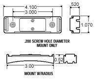 Truck-Lite Closed Back Bracket Mount - 19720