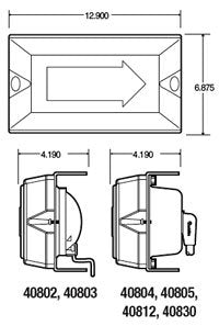 Truck-Lite 40 Series Wide Turn Module Kit w/Closed Back, RH 40805