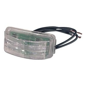 License Plate Lamp, Rectangle, LED, Clear