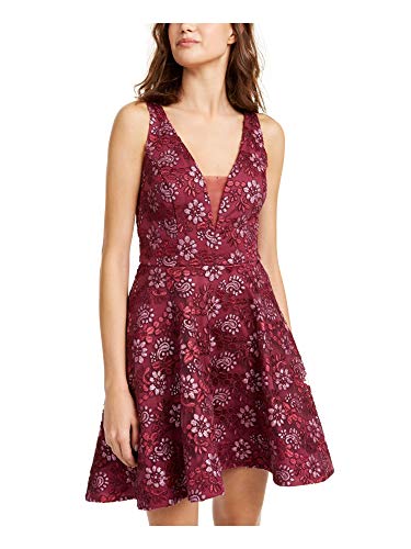 B. Darlin Womens Cocktail Mini Fit & Flare Dress