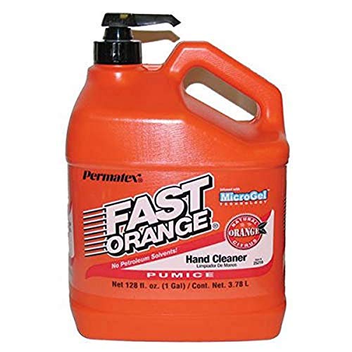 Fast Orange Permatex 25219 Pumice Lotion Hand Cleaner with Pump, 128 Fluid Ounce