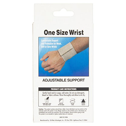 Flex Aid Wrist Support Wrap- Elastic Support with Loop- Wrist Brace for Carpal Tunnel, Arthritis, Tendonitis, Exercise, Weight Lifting, Calisthenics and More- One Size