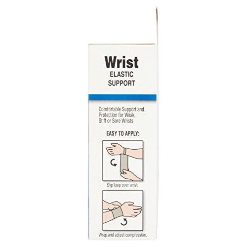 Flex Aid Wrist Support Wrap- Elastic Support with Loop- Wrist Brace for Carpal Tunnel, Arthritis, Tendonitis, Exercise, Weight Lifting, Calisthenics and More- One Size