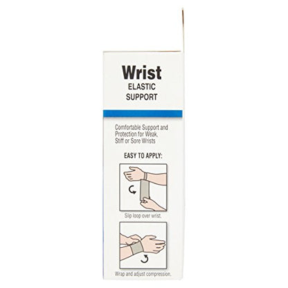 Flex Aid Wrist Support Wrap- Elastic Support with Loop- Wrist Brace for Carpal Tunnel, Arthritis, Tendonitis, Exercise, Weight Lifting, Calisthenics and More- One Size