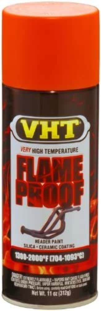 VHT SP114 FlameProof Coating Flat Orange Paint Can - 11 oz.