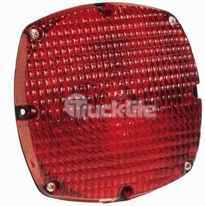 Truck-Lite 9382 Square, Red, Acrylic, Replacement Lens, 4 Screw