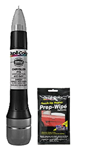 Dupli-Color ACC0401 Champagne Pearl Exact-Match Scratch Fix All-in-1 Touch-Up Paint for Chrysler Vehicles (PTE) Bundle with Prep Wipe Towelette (2 Items)