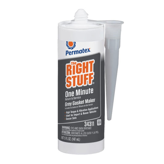 Permatex 34311 The Right Stuff 1 Minute Grey Gasket Maker, 5 oz