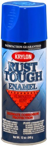 Krylon RTA9225 'Rust Tough' True Blue Rust Preventive Enamel - 12 oz. Aerosol Size: 12 Ounce Aerosol Color: True Blue, Model: RTA9225, Car & Vehicle Accessories/Parts