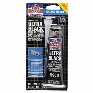 Permatex Ultra Series RTV Silicone Gasket Maker, 3.35 oz Tube, Black