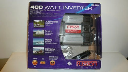 400 Watt Fusion Power Inverter -Mobile Ac Power for Boats, Cars, Rvs, Trucks, Suvs