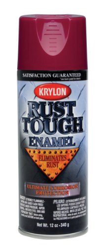 Krylon (K09221007-6 PK) 'Rust Tough' Burgundy Rust Preventive Enamel - 12 oz. Aerosol, (Case of 6)