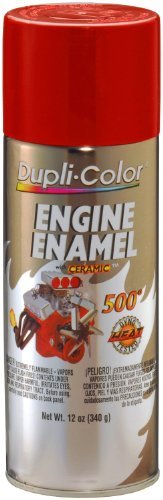 Dupli-Color DE1605 Ceramic Ford Red Engine Paint - 12 oz. Color: Ford Red, Model: DE1605, Outdoor&Repair Store