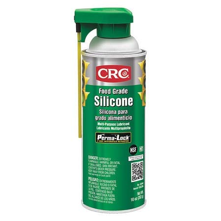 CRC Food Grade Silicone 03040, Net Weight: 10 oz, Multi-Purpose Silicone Lubricant for High Temperature Applications, Pack of 2