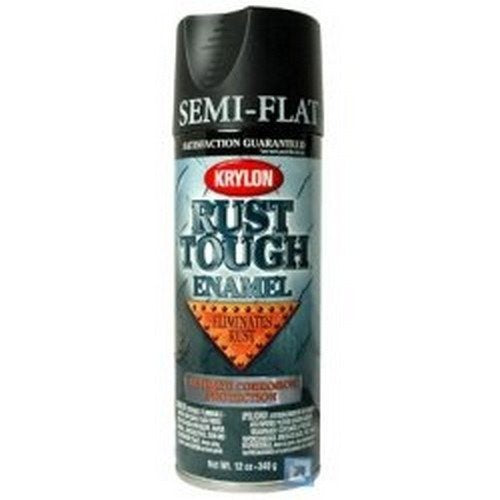 Dupli-Color RTA9203 Krylon Paint Rust Tough Enamal Semi-Flat Black