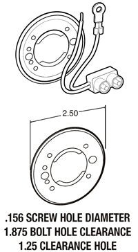 Truck-Lite Surface Mounts For 2-1/2 Lamps 10400Sold as a Pack of 10 Mounts