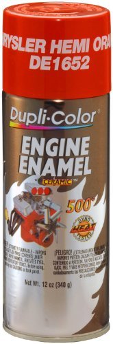 Dupli-Color DE1652 Ceramic Chrysler Hemi Orange Engine Paint - 12 oz. by Dupli-Color