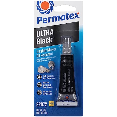 Permatex Maximum Oil Resistance RTV Silicone Gasket Maker, Sensor Safe and Non-Corrosive, for High Flex and Oil Resistant Applications