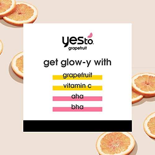 Yes To Grapefruit Daily Foaming Cleanser, Brightening Face Wash That Removes Make Up & Impurities Without Stripping Skin & Leaves You Glowing, With Vitamin C, Natural, Vegan & Cruelty Free, 5 Fl Oz