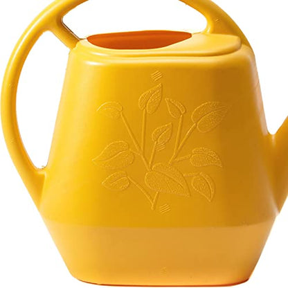 Bloem Aqua Rite Watering Can: 56 Oz - Earthy Yellow - Large Capacity, Extra Long Spout, Durable Plastic, One Piece Construction, for Indoor & Outdoor Use, Gardening