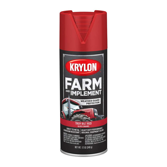 Krylon Farm & Implement Paint Aerosol Troy Bilt Red 12 Fl Oz (Pack of 1)