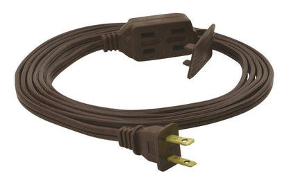 Prime Wire & Cable EC670606 6-Foot 16/2 SPT-2 3-Outlet Indoor Cord, Brown