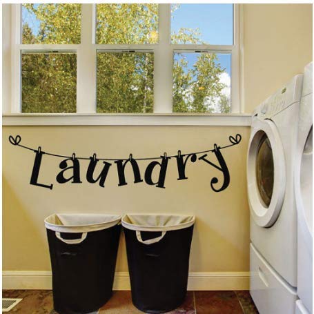 Blondee's Laundry Room Wall Decal Quote Removable Wall Sticker