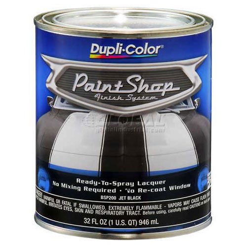 Dupli-Color Paint Shop Finish System Base Coat Jet Black 32 Oz. Quart - Lot of 2