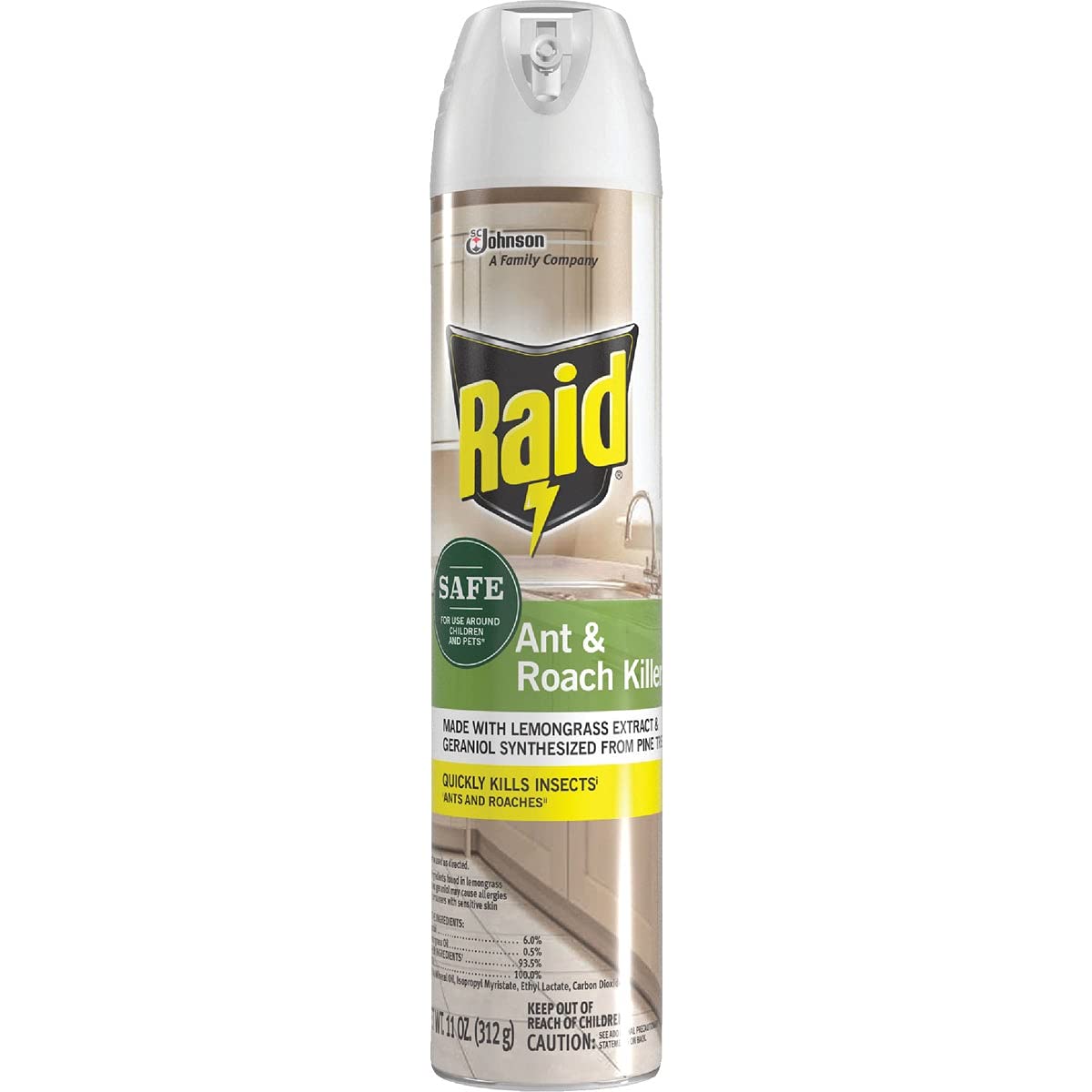 Raid Safe Aerosol Ant and Roach Killer 11 oz.12