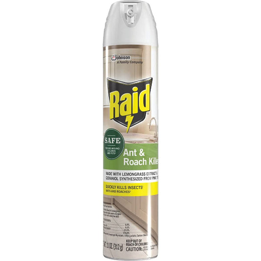 Raid Safe Aerosol Ant and Roach Killer 11 oz.12