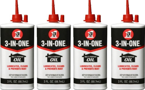 3-IN-ONE 10135 Multi-Purpose Oil, 3 oz. (Pack of 4)