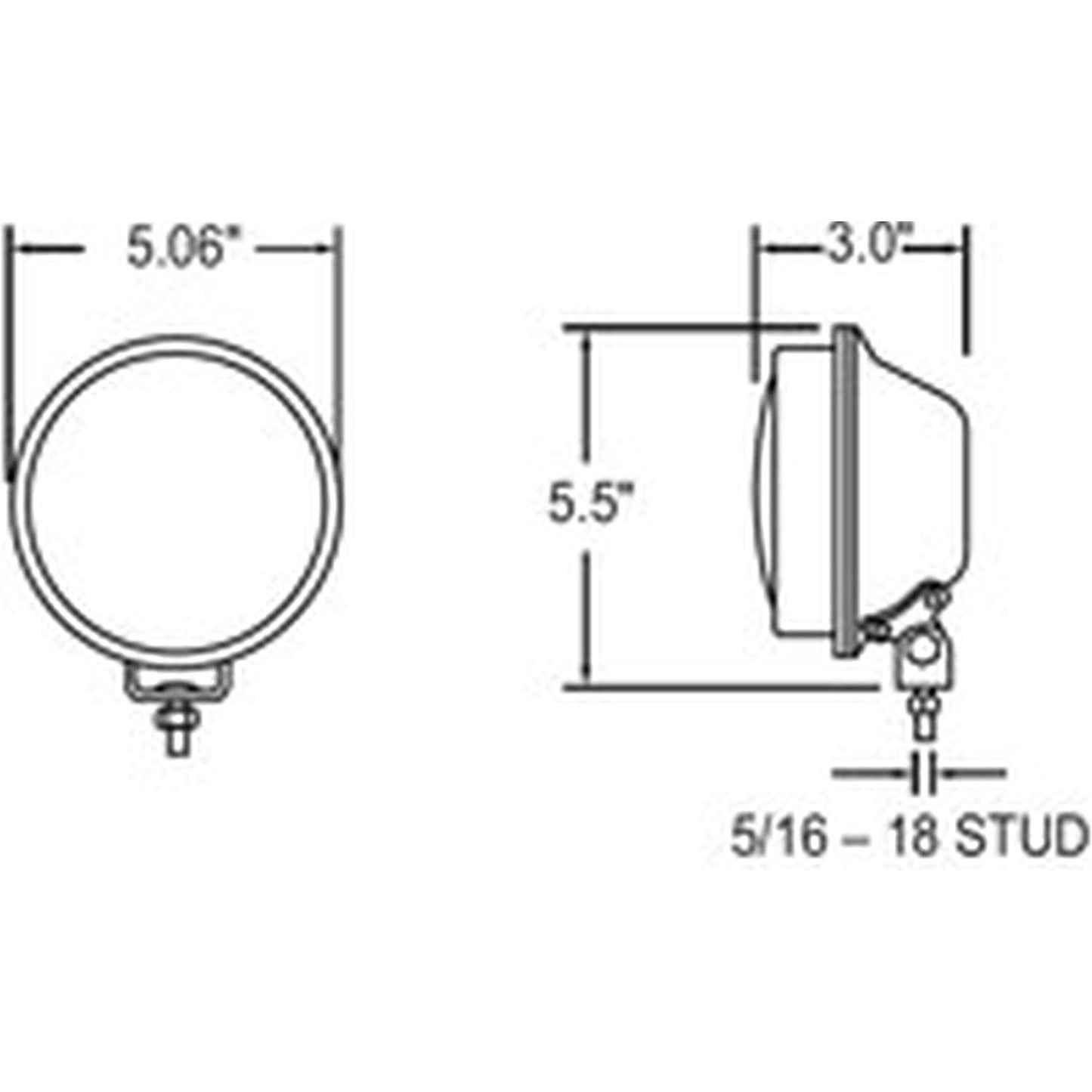 Truck-Lite Par 36 Rubber Multi-Purpose Replacement housing 620H