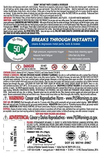Gunk PCD14T Instant Parts Cleaner & Degreaser, 14 fl. oz., Blue & White