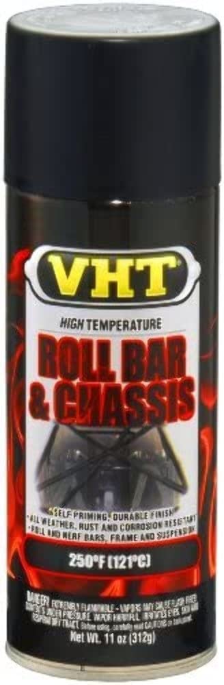 Vht High Temperature Roll Bar & Chassis Paint Satin Black 11 Oz. Aerosol - Pack of 1