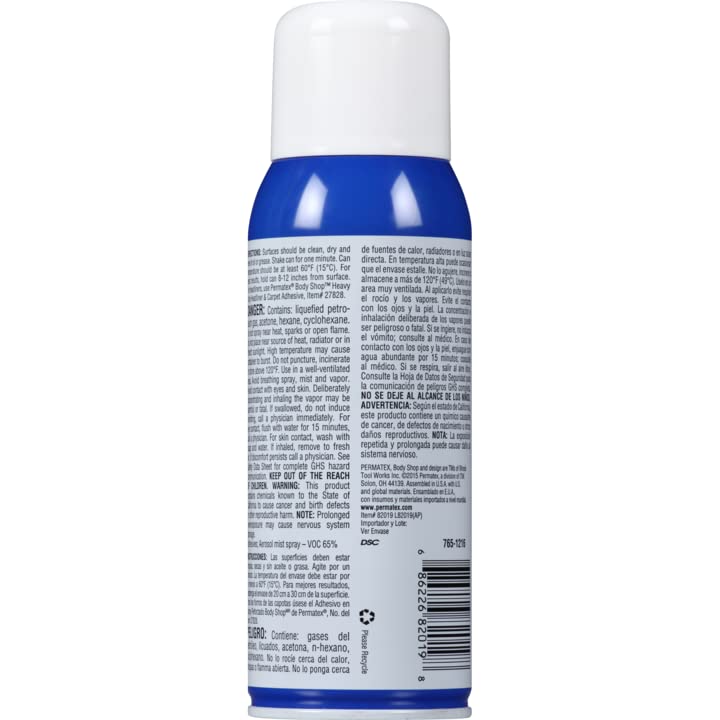 Permatex 82019 All Purpose Spray Adhesive, 10.5 oz. net Aerosol Can