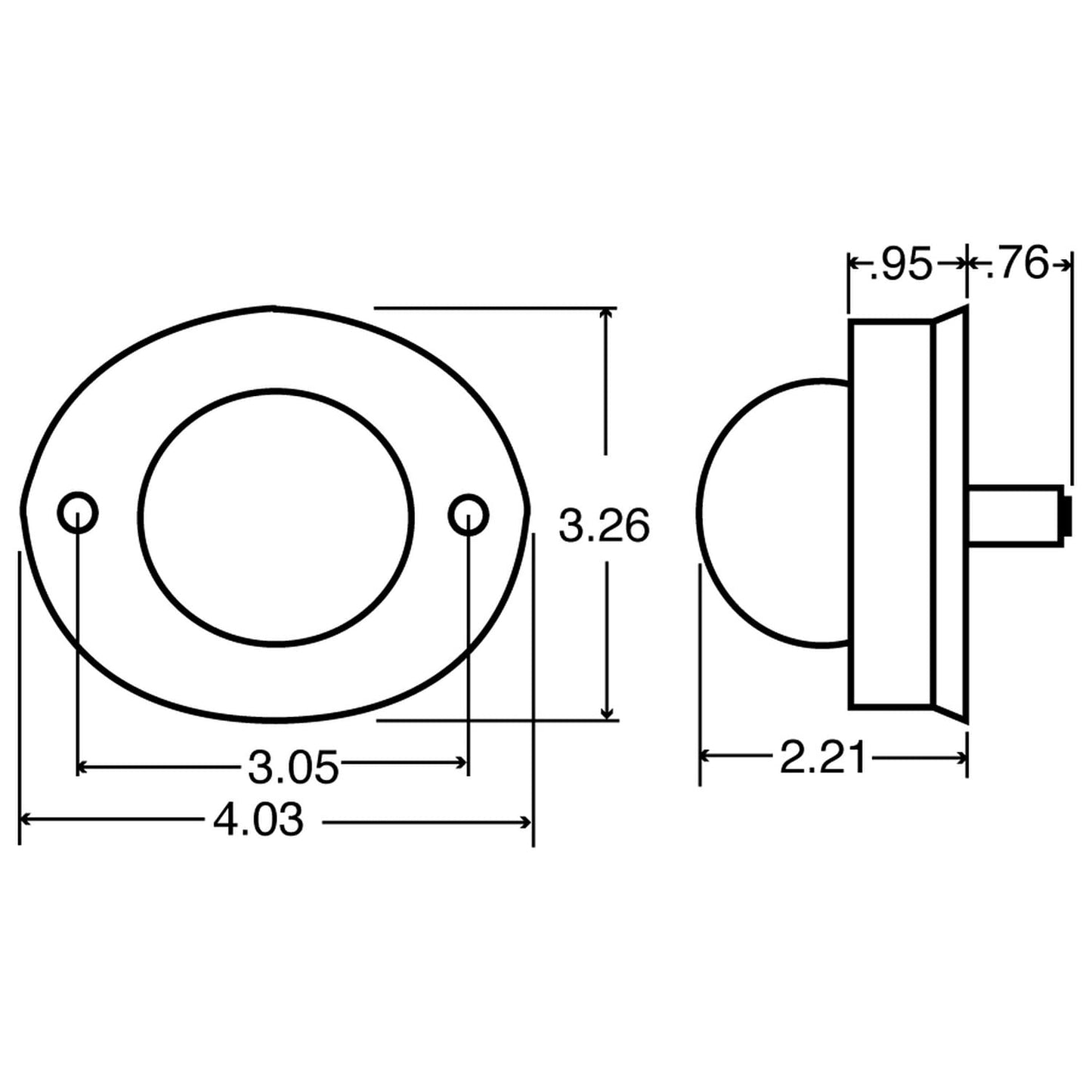 Genuine Truck-Lite Marker Lamp - 26390Y