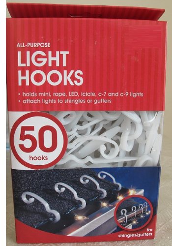 All Purpose Shingles or Gutters Light Hooks - 50 pcs