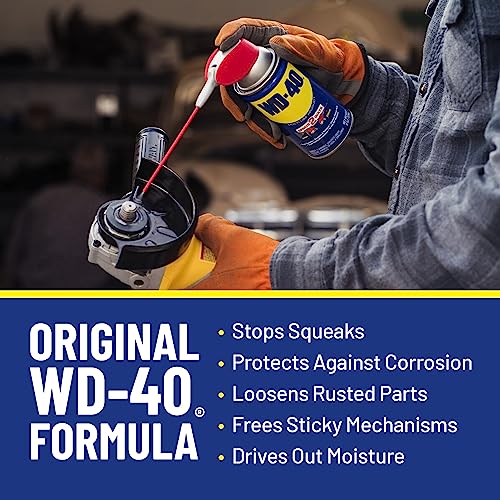 WD-40 Original Formula, Multi-Use Product with Smart Straw Sprays 2 Ways,12 OZ [12-Pack]