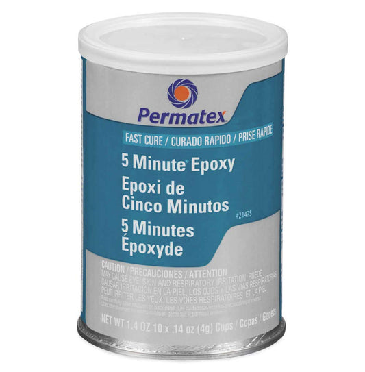 Permatex 21425 Fast Cure Epoxy - Ten 4 g Mixer Cups