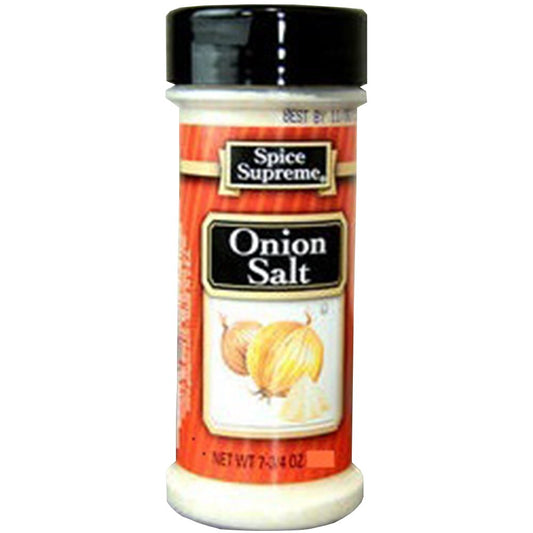 Spice Supreme onion salt, 5.25-oz. plastic shaker