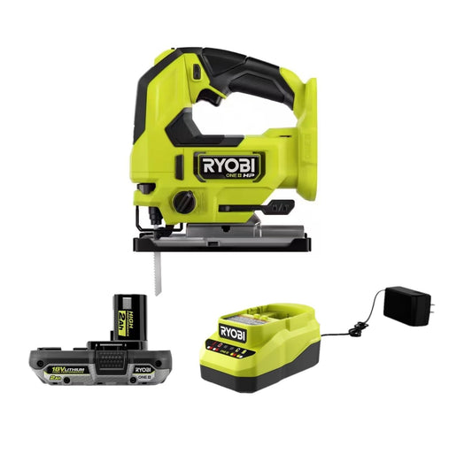 RYOBI HP 18V Brushless Cordless Jigsaw Kit with HIGH PERFORMANCE Battery and Charger