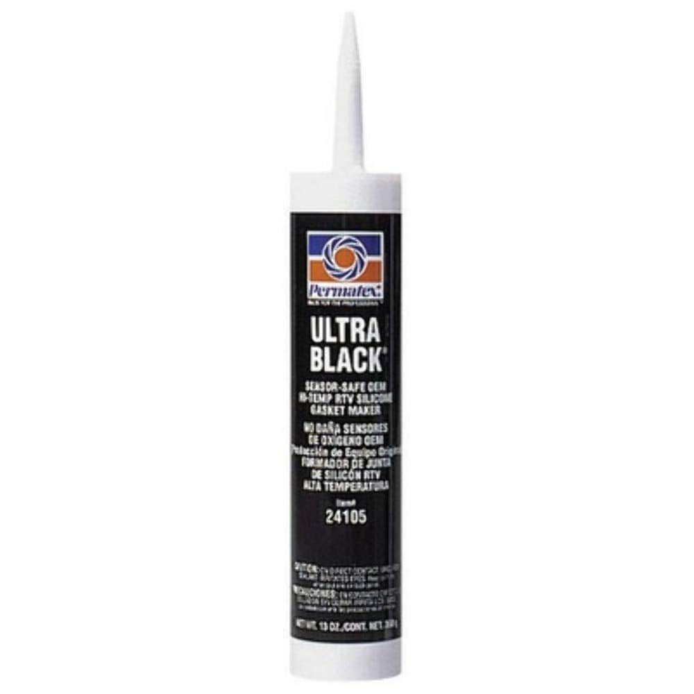 Permatex 24105 Ultra Black Maximum Oil Resistance RTV Silicone Gasket Maker, 13