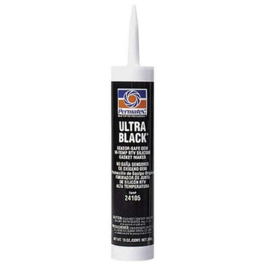 Permatex 24105 Ultra Black Maximum Oil Resistance RTV Silicone Gasket Maker, 13