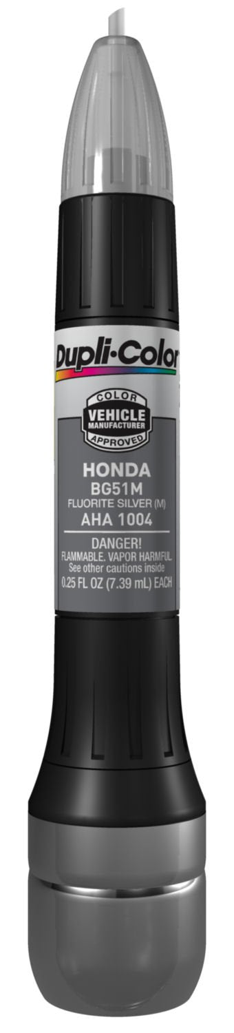 Dupli-Color AHA1004 Metallic Fluorite Silver Honda Exact-Match Scratch Fix All-in-1 Touch-Up Paint - 0.5 oz.