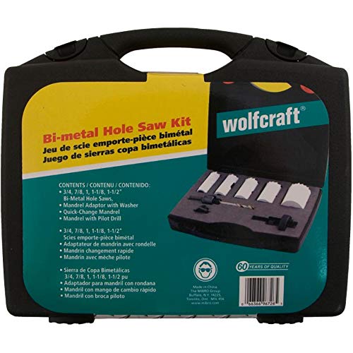 8 Piece Bi-Metal Hole Saw Set