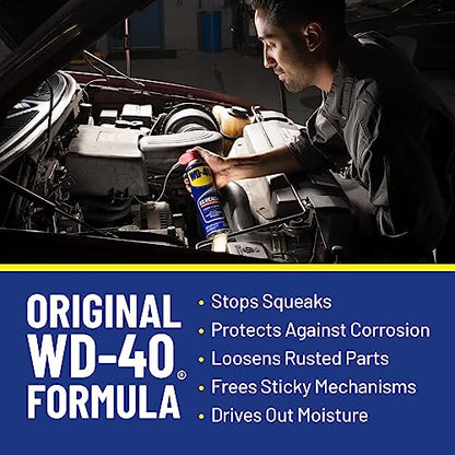 WD-40 Original Forumla, Multi-Use Product, EZ-REACH Flexible Straw, 14.4 OZ [6-Pack]